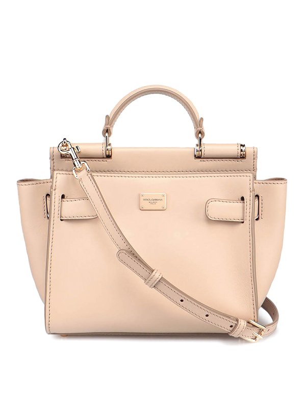 Totes Bags Dolce Gabbana Sicily Soft Nude Handbag BB6960AO04189857