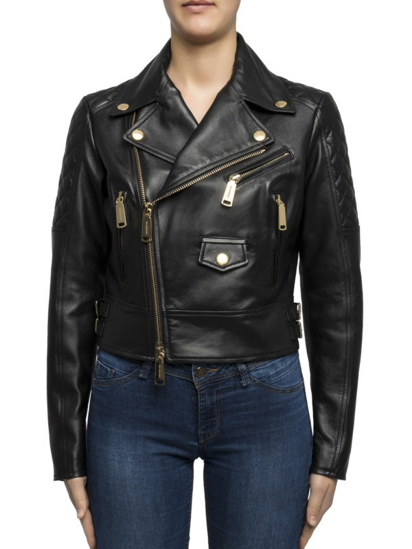 Leather Biker Jacket By Dsquared2 Ikrix Dsquared2 Leather Biker Jacket