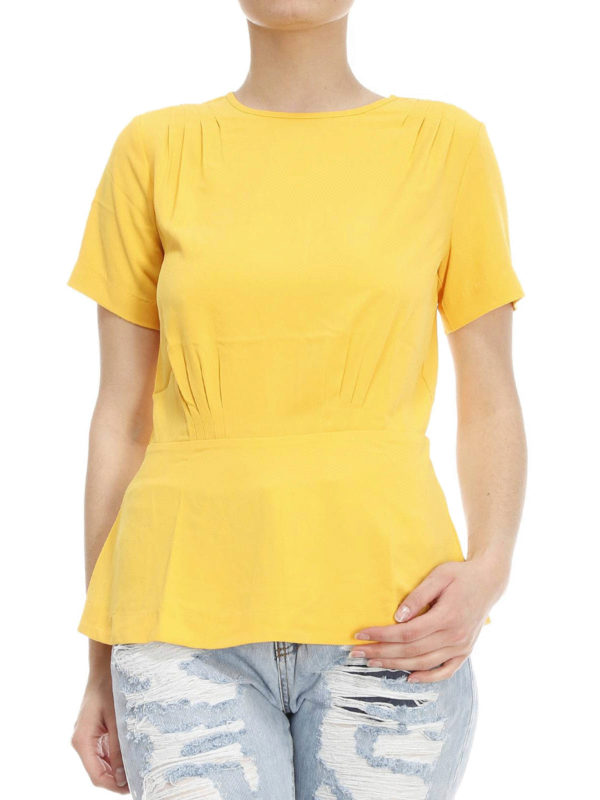 michael kors blouses yellow