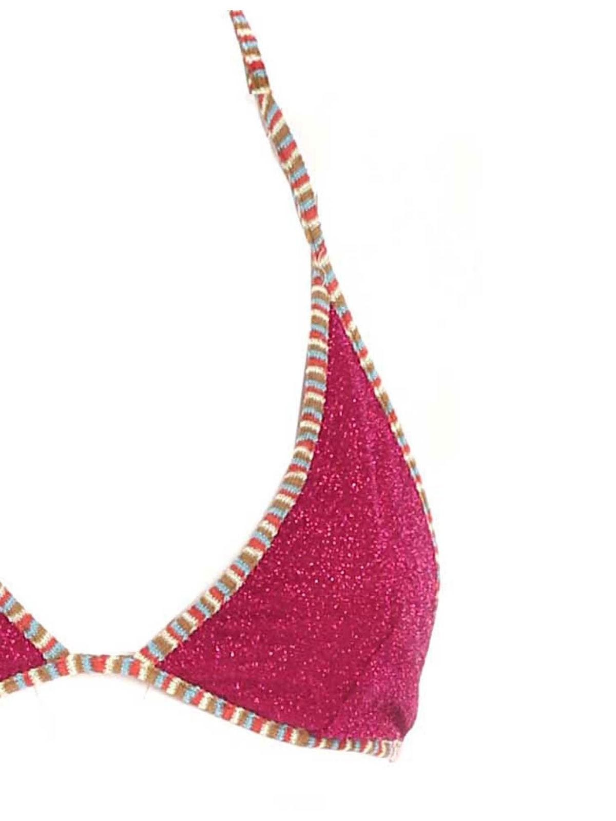 Bikinis M Missoni Lamé bikini in fuchsia and bronze 2DP000332J007DL2012