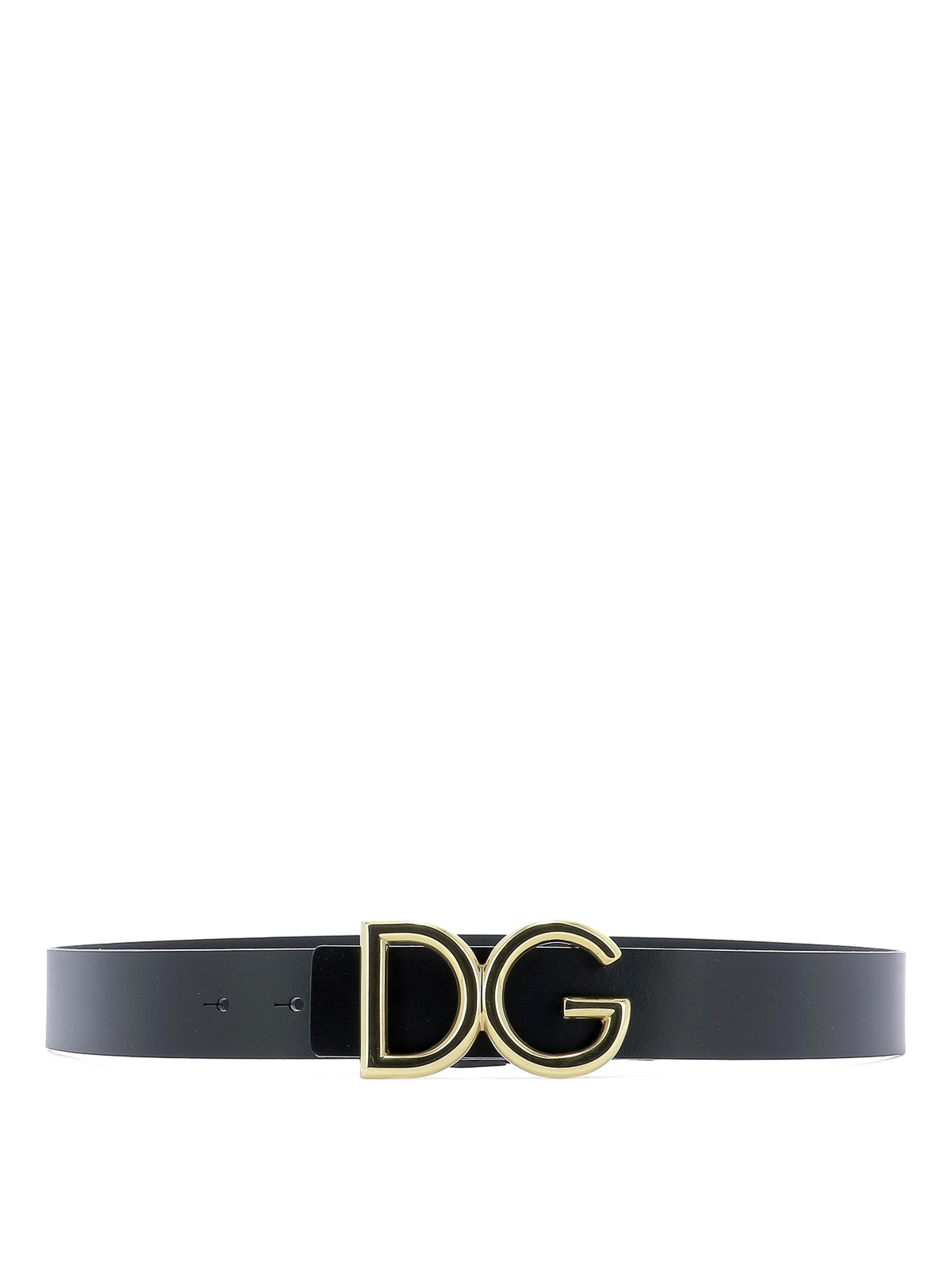 Belts Dolce Gabbana DG Buckled Black Leather Belt BC4248AC4938G929