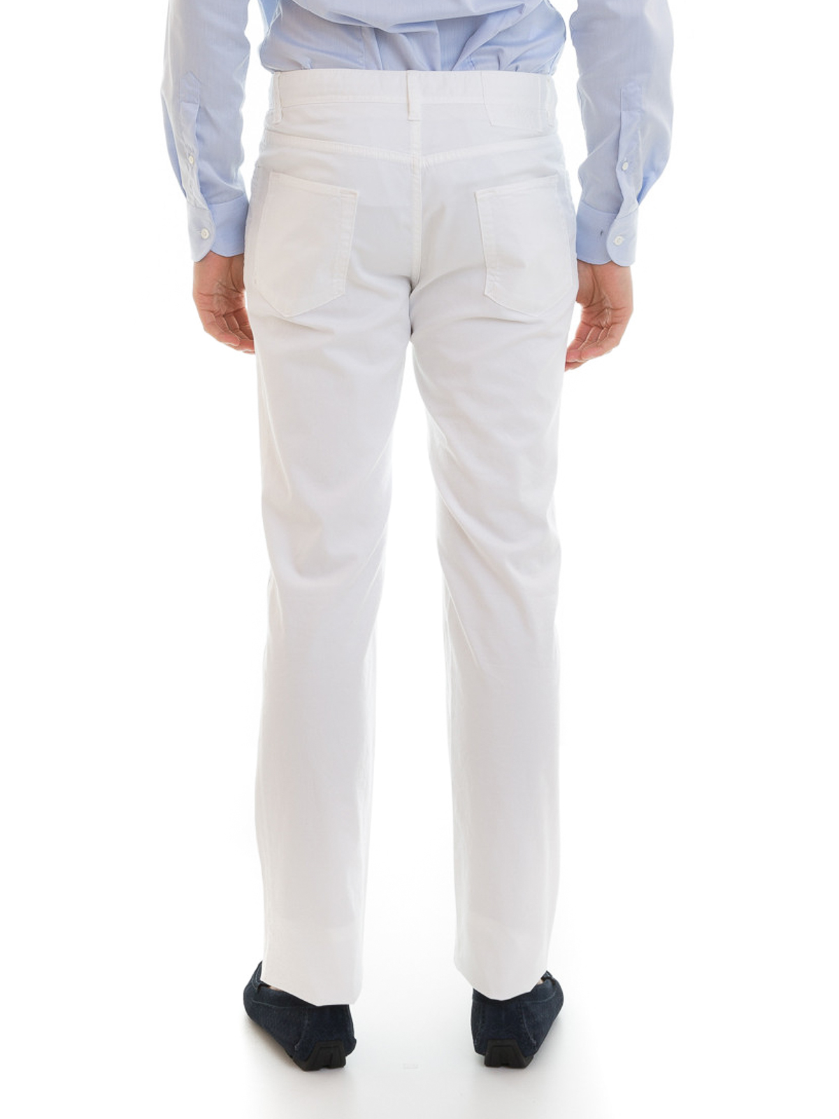 Jeans Rectos Brioni Vaqueros Rectos Blancos Para Hombre Spl Pp T