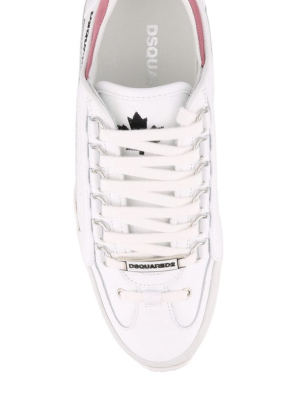 witte dsquared sneakers