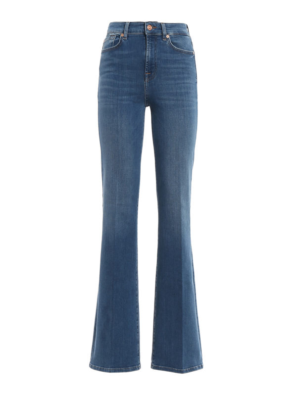 7 FOR ALL MANKIND: flared jeans - Lisha high rise jeans