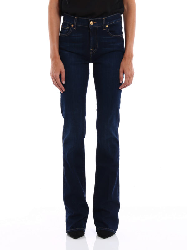 stretch denim bootcut jeans