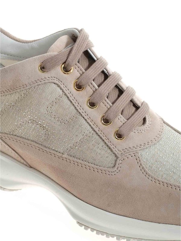 اسپرت،اسنیکرز Hogan - Interactive sneakers in beige - HXW00N00E10MZ0M024