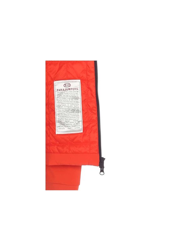 Mizuki padded jacket in orange 