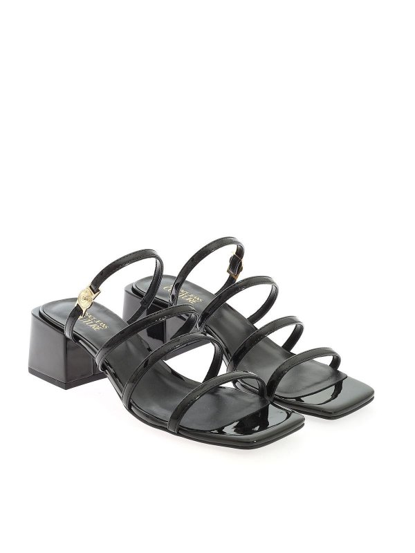 Sandals Versace Jeans Couture - Strip sandals in black - E0VWAS3171978899
