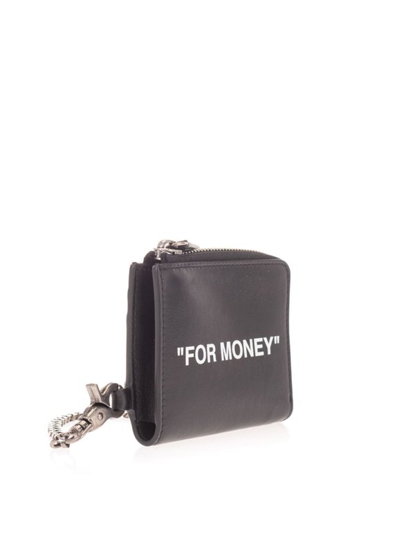 off white coin purse