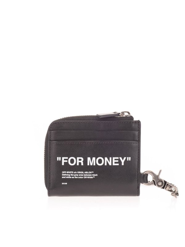 off white coin purse