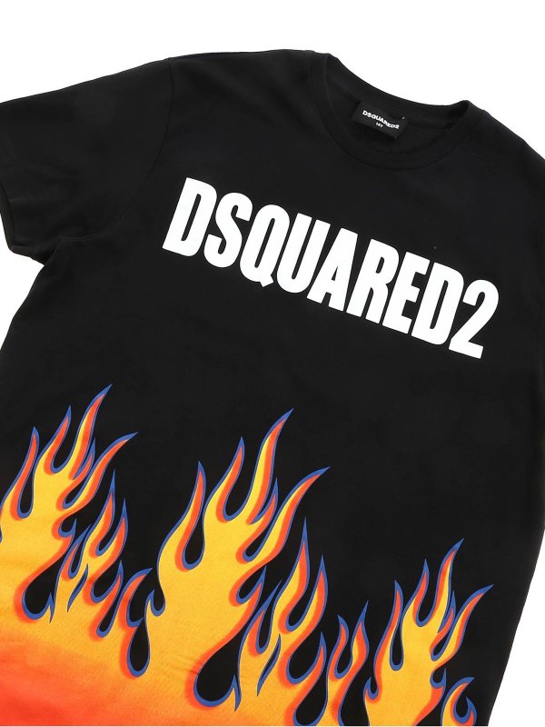dsquared flame shirt
