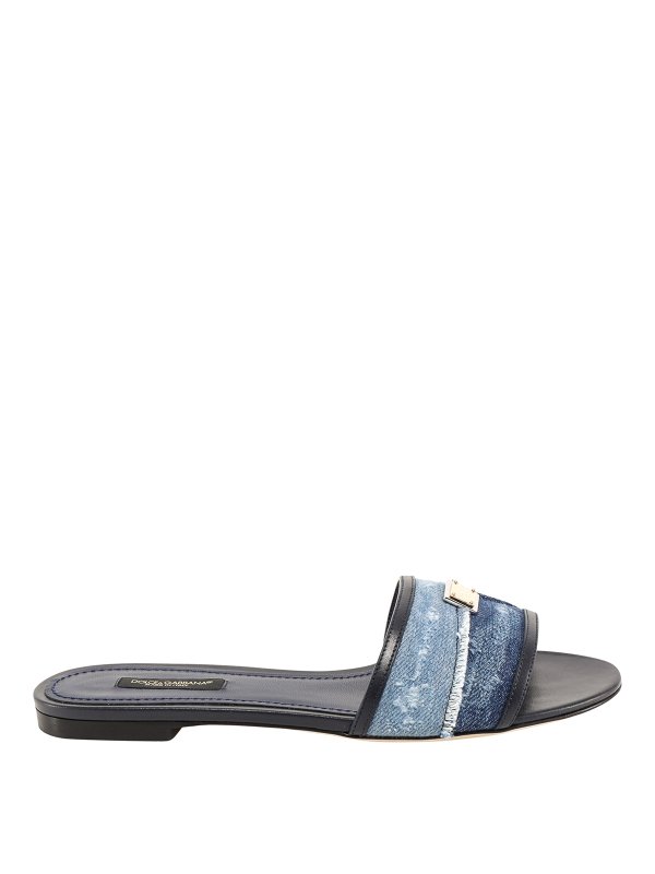 dolce and gabbana denim sandals