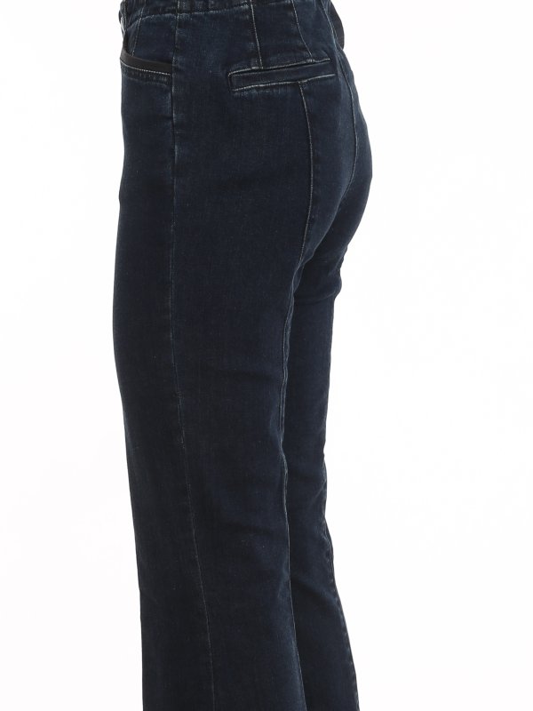 Eco wash flared jeans 