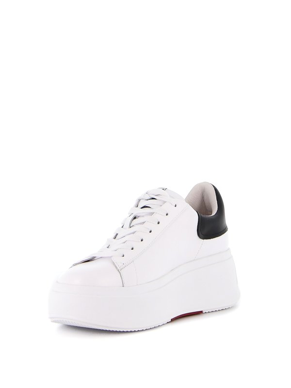 ash moby leather platform sneakers