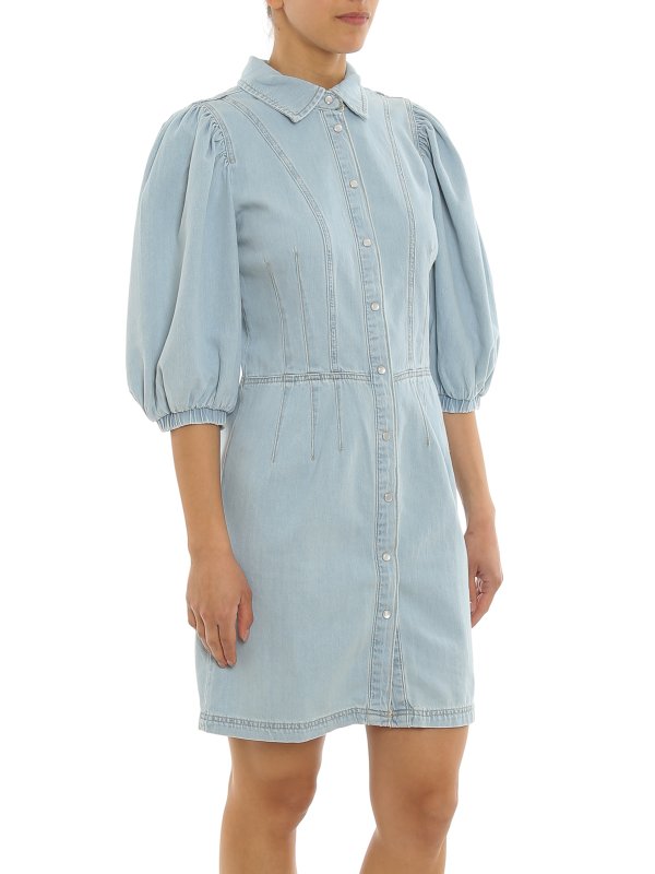 all saints denim shirt dress