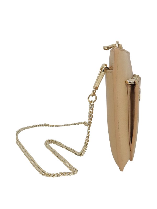 کلاچ Patrizia Pepe - Calfskin logo clutch with two zip pockets -  2VA208A4U8NB685