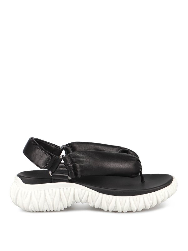 miu miu padded sandals