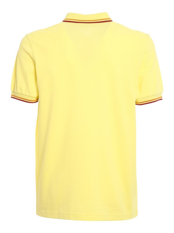 fred perry yellow polo shirt