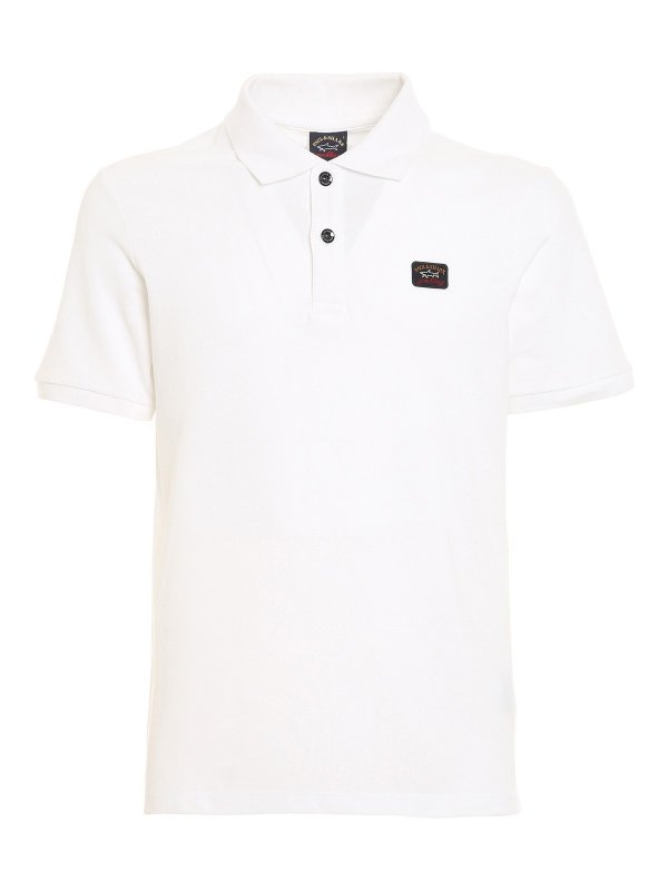 paul and shark white polo