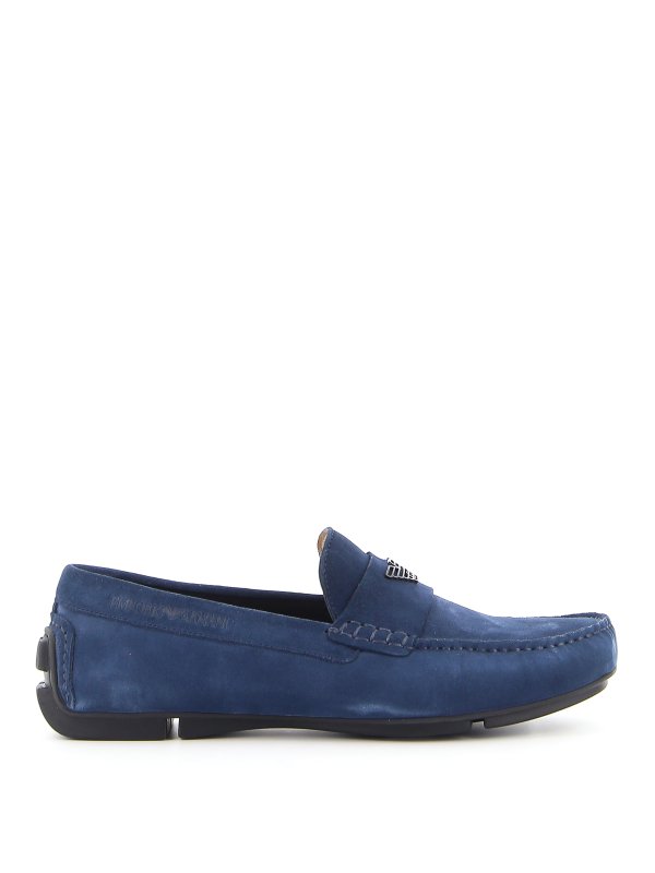 armani suede loafers