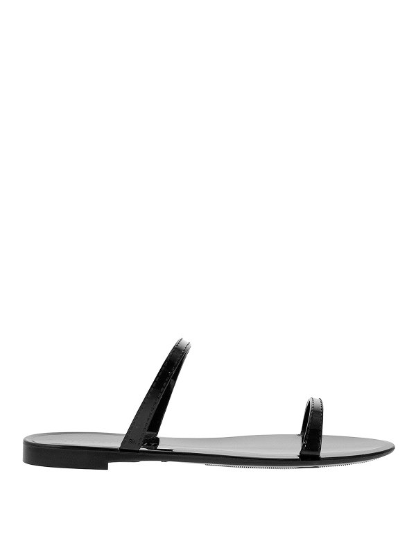 Sandals Stuart Weitzman - Sawyer flat sandals - SAWYERBLACK | iKRIX.com
