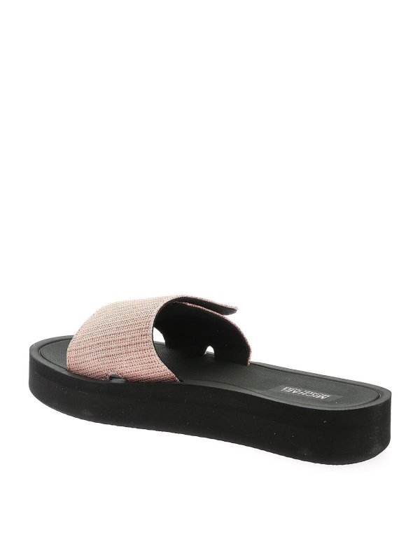 Flip flops Michael Kors - Logo glitter slide sandals in pink
