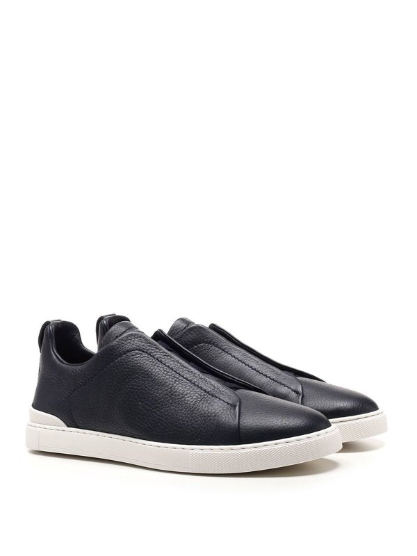 Trainers Ermenegildo Zegna - Triple Stitch sneakers in blue ...