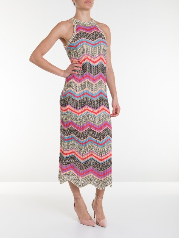 Abiti lunghi M Missoni - Abito lungo in motivo chevron - 2DG006232K009BSM52W