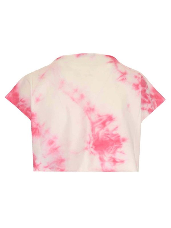 تی شرت Balmain - Cropped logo tie-dye t 