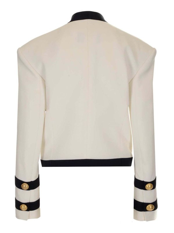 balmain cropped blazer