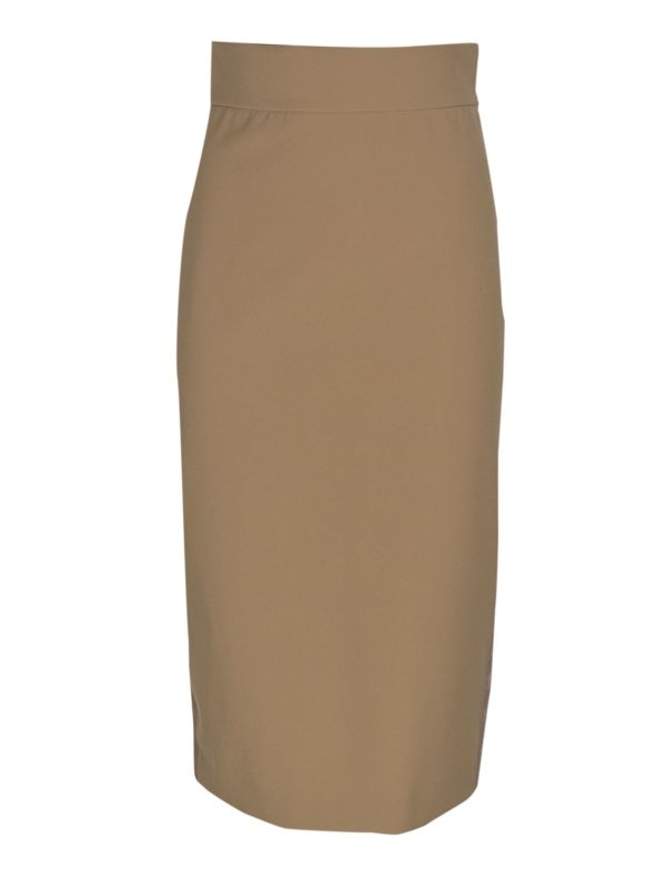 Max Mara - Longuette skirt in camel - Knee length skirts & Midi ...