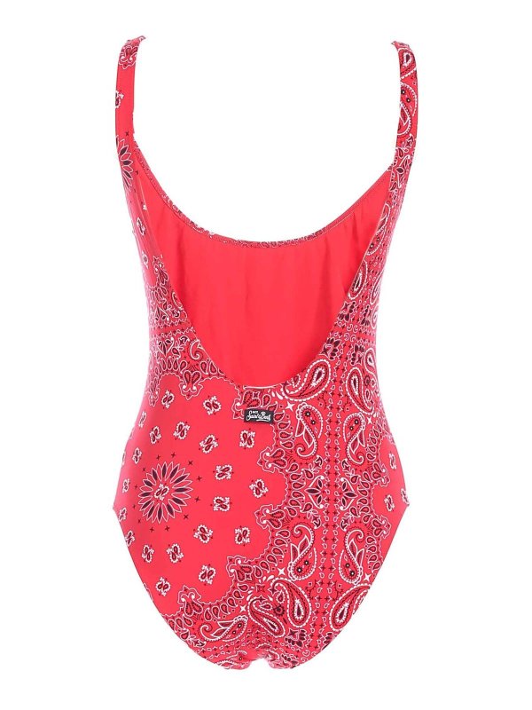 One Piece Mc2 Saint Barth Lora One Piece Swimsuit In Red Lorabndr40 