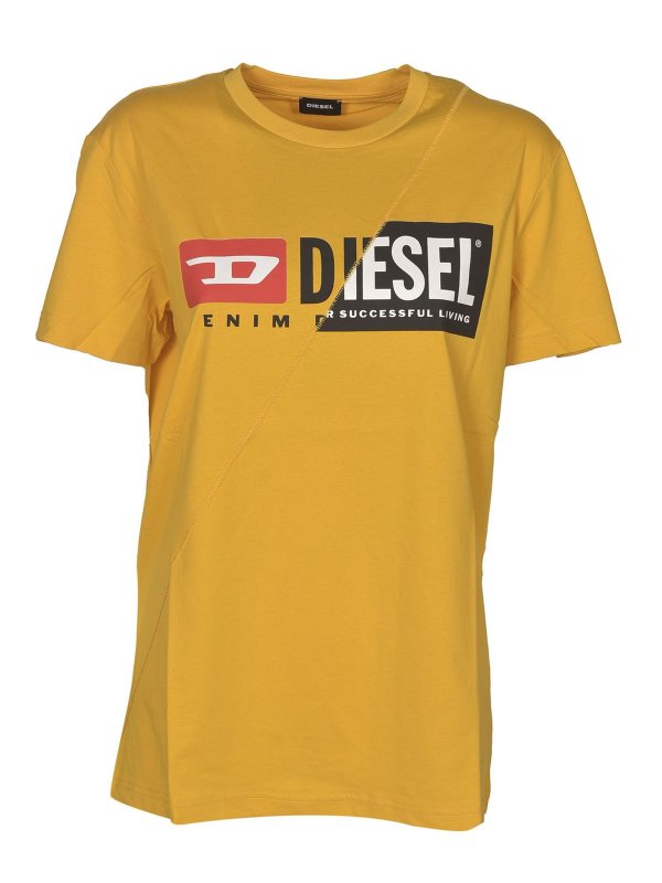 diesel t shirt yellow