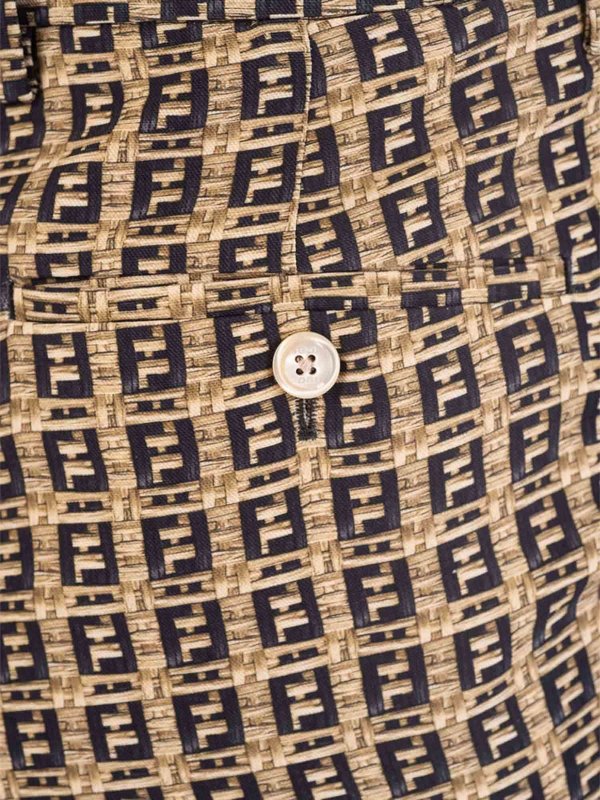 Casual trousers Fendi - FF logo pants 