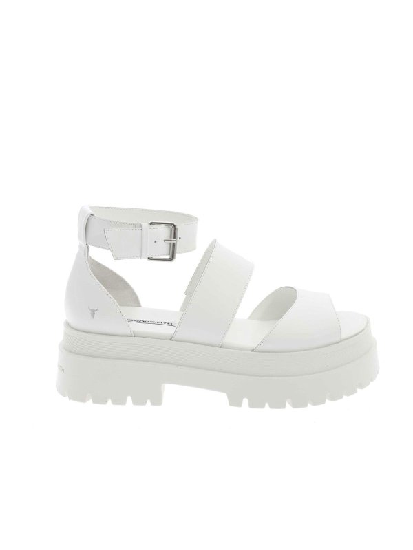 windsor smith white platform sandals