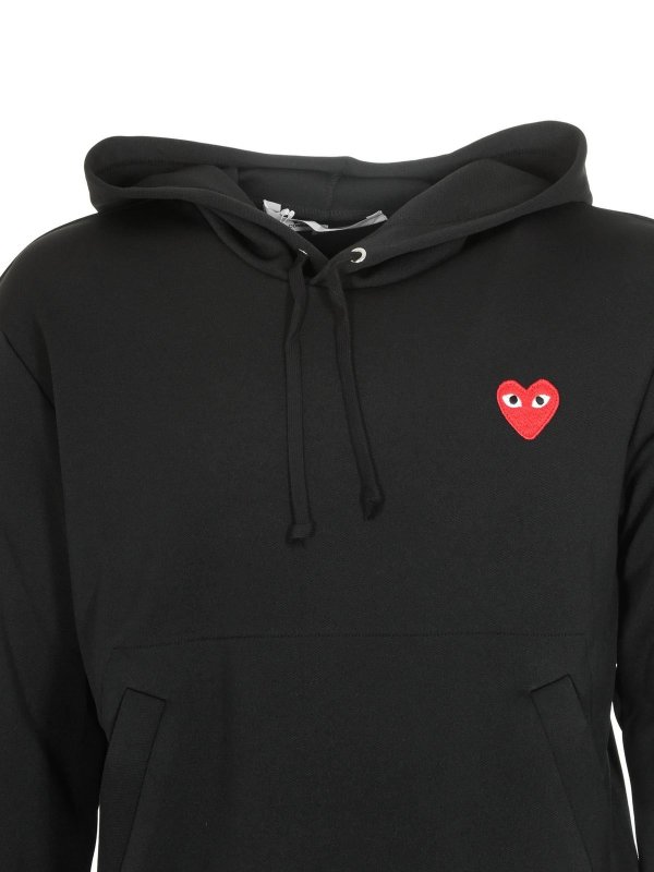 black cdg sweater