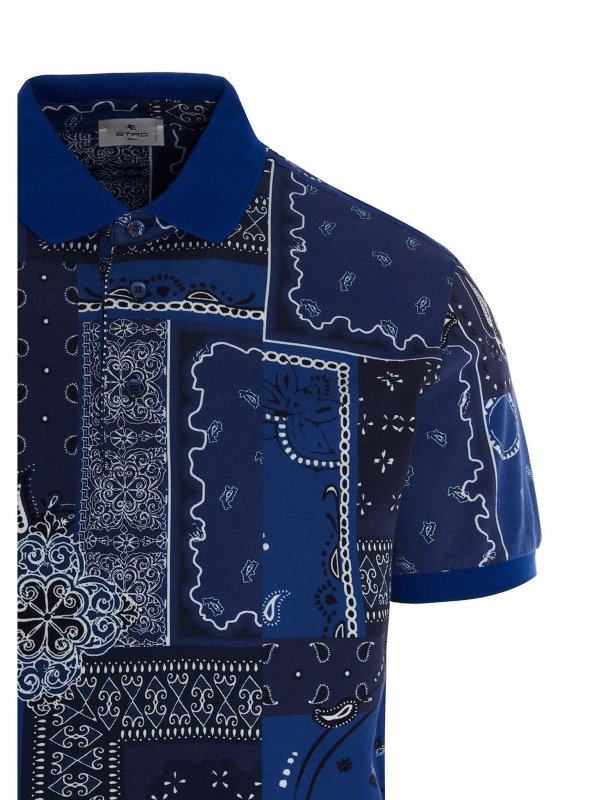 blue bandana polo