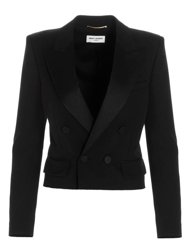 saint laurent cropped jacket