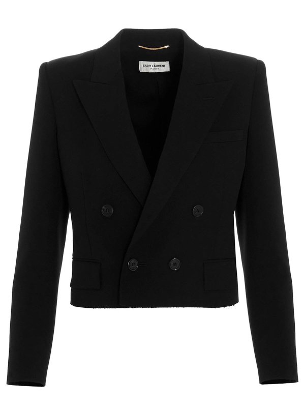 black cropped blazer jacket