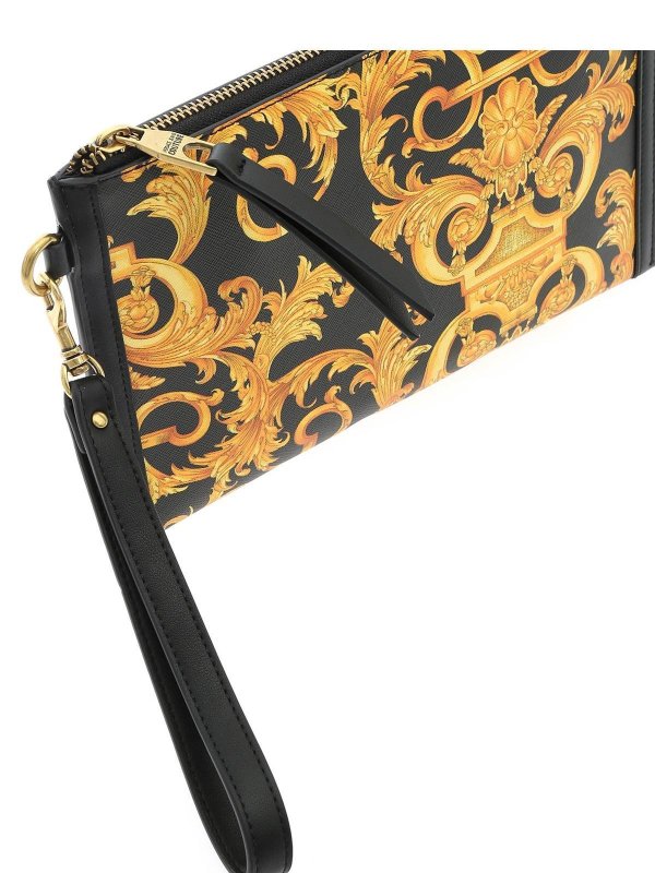 Clutches Versace Jeans Couture Baroque clutch bag in black