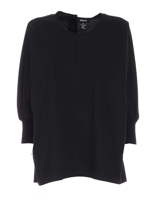 dkny black blouse