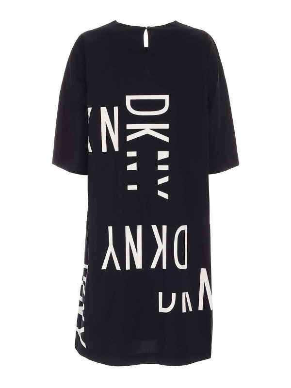 dkny logo maxi dress