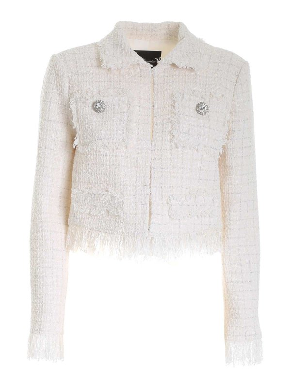 ivory boucle jacket