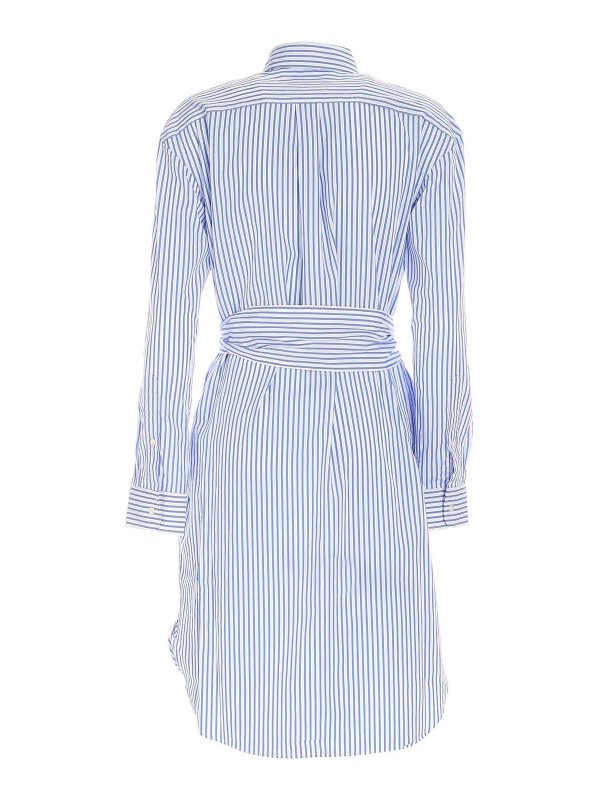 Short dresses Polo Ralph Lauren - Striped dress in light blue and white -  211781122001