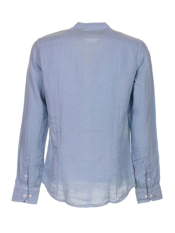Shirts Blauer Rounded bottom shirt in light blue 21SBLUS01217005999840