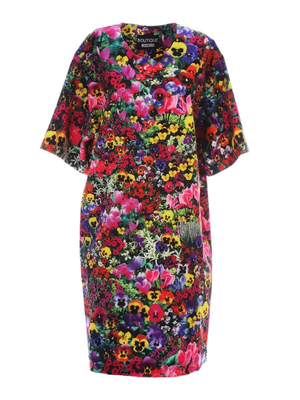 Moschino Boutique - Floral dress in multicolor - short dresses