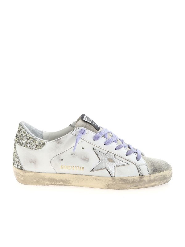 Trainers Golden Goose - Super Star sneakers in white, silver and lila -  GWF00102F00162010636