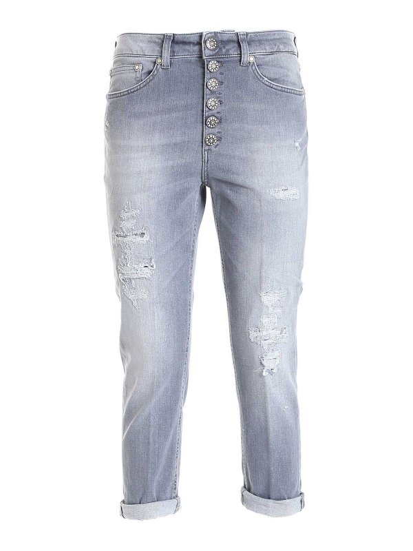 اسکینی Dondup - Koons Gioiello jeans in grey - DP268BDSE288DBZ9900