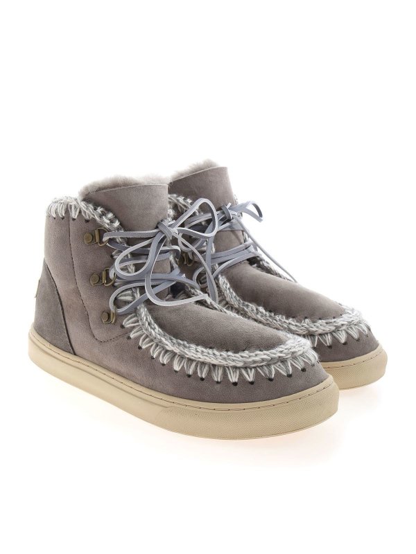 mou lace up sneaker boot