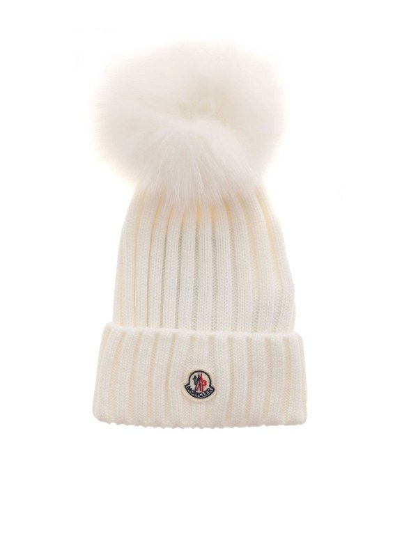 Beanies Moncler - Ribbed beanie in 